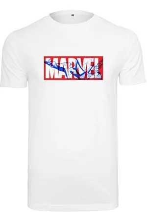 Mister Tee Merchcode Męski T-Shirt Marvel Spiderman Logo Tee, T-shirt z nadrukiem z logo Marvela, bawełna, Regular Fit, , XL