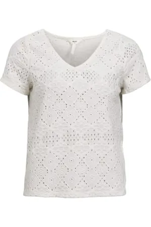 Object Damska bluzka Objfeodora S/S V-Neck Top Noos, , XS