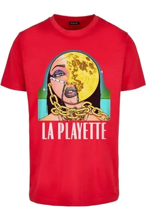 Mister Tee Męska koszulka La Playette Tee, koszulka z nadrukiem dla mężczyzn, koszulka graficzna, Streetwear, , 5XL