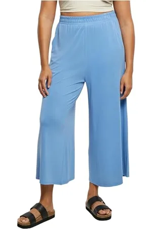 Urban classics Damskie spodnie Modal Culotte, szerokie spodnie 3/4 z elastycznym pasem, dostępne w wielu kolorach, rozmiary XS - 5XL, , L