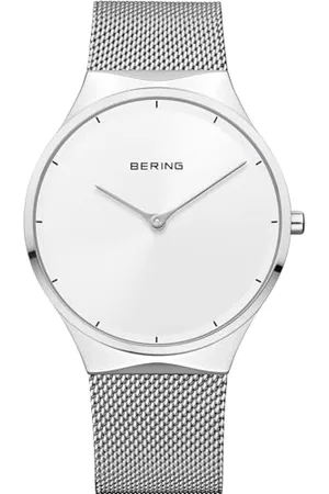 Bering Zegarek uniseks z mechanizmem kwarcowym – kolekcja Classic ze stalą nierdzewną i szkłem szafirowym 12138-004