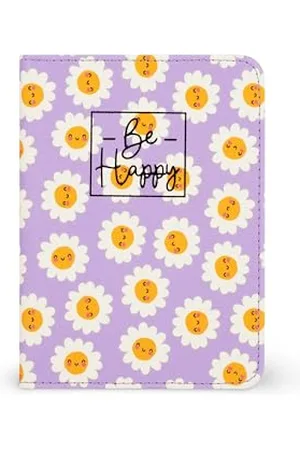 Legami Uchwyt paszportowy z kwiatami, uchwyt paszportowy, etui na paszport, 1 kieszeń na paszport, 4 kieszenie na karty, ochrona RFID, 10,5 x 14 x 1 cm, motyw Daisy, , S, Casual