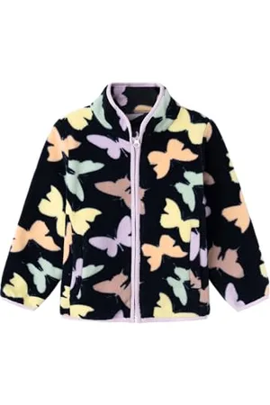 NAME IT Dziewczęca NMFMEEKO kurtka polarowa Butterfly, , 104, , 104 cm