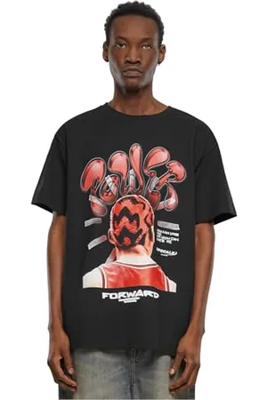 Mister Tee Męski T-Shirt Power Foward 2.0 Oversize Tee, koszulka z nadrukiem, oversized fit, Streetwear, , 3XL