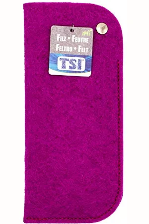 TSI Unisex Rpet (recyklingowany politetylen tereftalen) etui na okulary (1 opakowanie), , 8x0.5x18.5 cm (B x H x T), etui na okulary