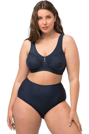Ulla Popken Damska koszulka w dużych rozmiarach do 64 | bluza z okrągłym dekoltem, długim rękawem i slim fit | 100% bawełna i uniwersalna | 646801, , 95G