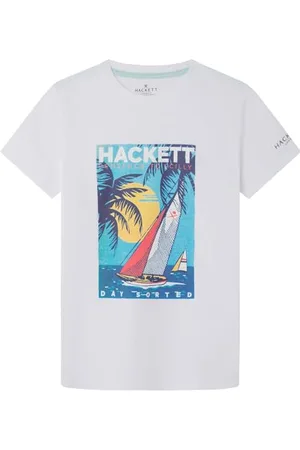 Hackett Hackett Sailing Poster Kids Short Sleeve T-shirt 24 Months