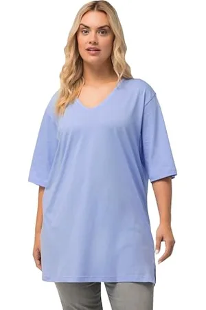 Ulla Popken Damska, duże rozmiary, Basic-V Shirt, , 50-52