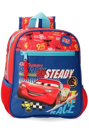 Disney Joumma Cars Lets Race Plecak Przedszkolny Czerwony 23x28x10 cms 6,44l Poliester, , plecak przedszkolny