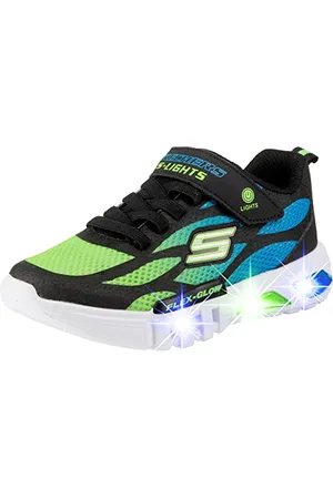 Skechers Chłopcy Flex-Glow Dezlom Buty Sportowe, Wielokolorowy, 27 EU