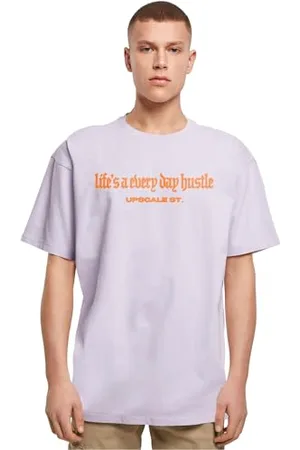 Mister Tee Upscale Hustle Oversize Tee T-shirt męski z nadrukiem oversized fit, bawełna – koszulka z nadrukiem z grafiką, , XXL