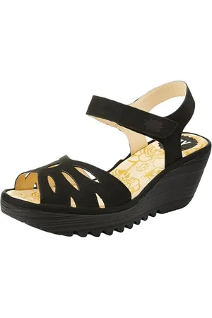 Fly London Damskie sandały YAZI479FLY, czarne, 39 EU, , 36 EU