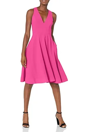 Dress The Population Catalina Damska sukienka midi z odkrytymi ramionami, L