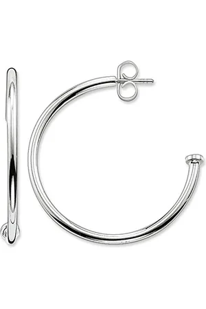 Thomas Sabo Damskie obręcze na zawiasach koraliki karma 925 srebro wysokiej próby wysokość 3 cm CR590-001-12