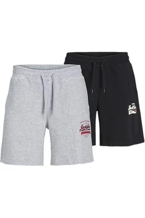 JACK & JONES JPSTLOGO Sweat Shorts 2 COL GMS 2PK MP, , L
