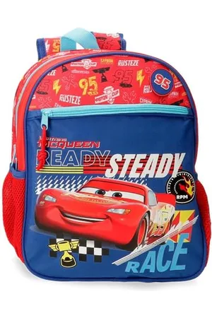 Disney Joumma Cars Lets Race plecak, plecak szkolny, wykonany z poliestru, kieszenie i przegrody, szerokie regulowane szelki., , Plecak 33