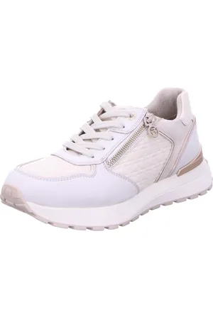 TOM TAILOR Damskie 6390340015 Sneakers, White-Beige, 36 EU, , 36 EU