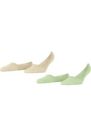 Burlington Kobiety Stopki Everyday Multipack W In Bawełna niewidoczne jednokolorowe 2 Pak, , 37-38