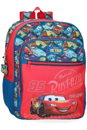 Disney Joumma Cars RD Trip Plecak szkolny adaptacyjny do wózka Czerwony 30 x 38 x 12 cm Poliester 13,68 l, , Plecak szkolny z możliwością dostosowania do wózka