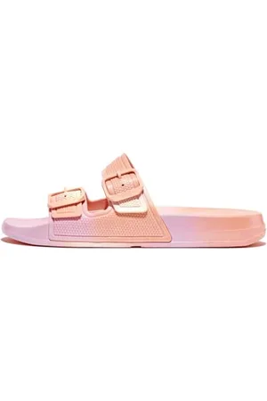 FitFlop Damskie sandały Iqushion opalizujące z dwoma prętami z klamrą, , 42 EU