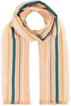 TOM TAILOR Damski szal 1040378, 35257-Apricot Multicolor Stripe, rozmiar uniwersalny, , jeden rozmiar