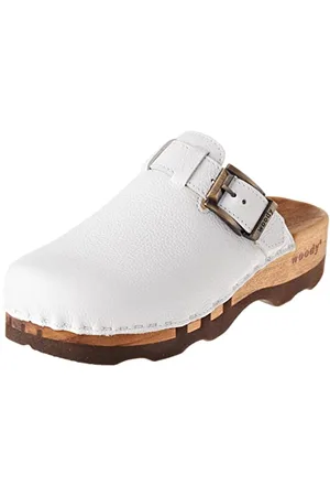Woody Męskie buty drewniane Lukas, białe, 49 EU, , 49 EU