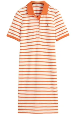 GANT Striped Shield SS Pique Polo Dress, , XL