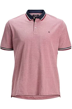 JACK & JONES Plus Męski T-shirt Jjepaulos Polo Ss Noos Ps, , 5XL