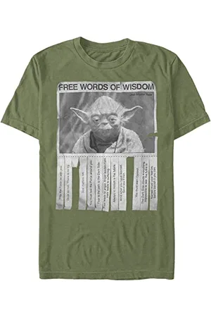 STAR WARS Męska koszulka Yoda Words of Wisdom, , S