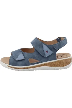 Romika Damskie sandały klinowe 74R0262004, dżinsy, 38 EU, , 38 EU