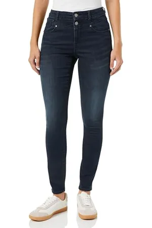 ONLY Onlwauw Hw Dou But Cut Skinny DNM EXT dżinsy damskie, , (XS) W / 32L