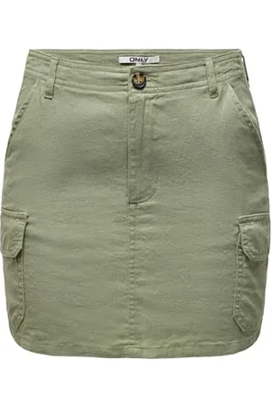 ONLY ONLMALFY-Caro Linen Short Skirt PNT, , M