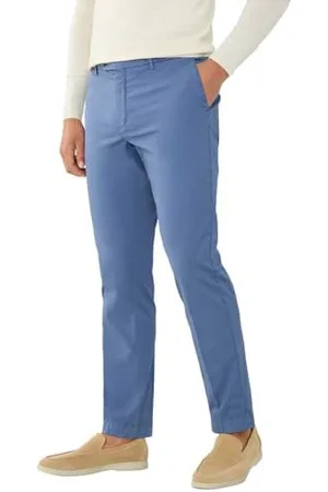 Hackett Męskie spodnie Essential Stretch Pop, niebieskie (Avio), 32W/32L, , 32W / 32L