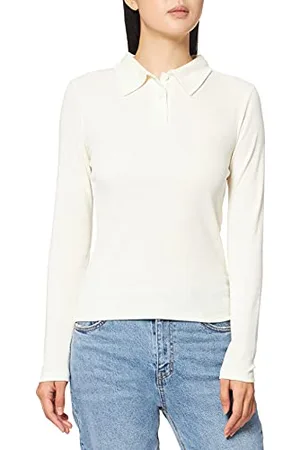 NA-KD Buttoned Collar Top Koszula damska, biały, 3XL