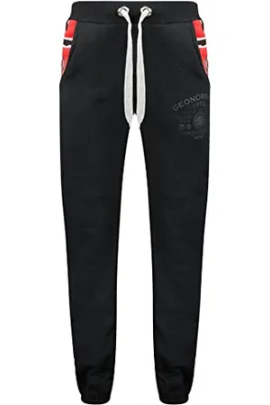 Geographical Norway Moovie męskie spodnie dresowe z nadrukiem w stylu swobodnym - wysokiej jakości odzież sportowa wygodna miękka - dres męski z bawełny, , 3XL