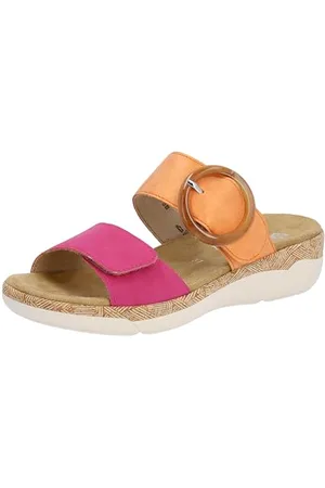 Remonte Damskie sandały R6858, magenta/pomarańczowe / 38, 40 EU, , 40 EU