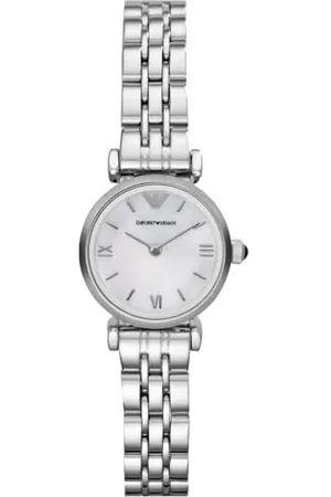 Emporio Armani Damski analogowy zegarek kwarcowy z bransoletką ze stali szlachetnej AR1763