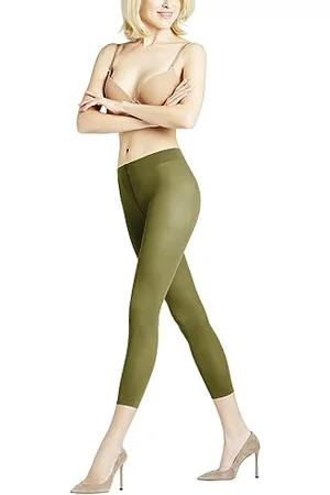 Falke Kobiety Legginsy Pure Matt 50 DEN Capri W LE Półprzezroczyste półprzezroczyste jednokolorowe 1 Para, , S-M