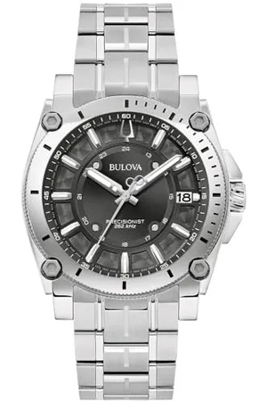BULOVA Męski analogowy zegarek klasyczny z bransoletką ze stali nierdzewnej 96B417, , bransoletka