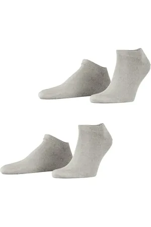 Burlington ESPRIT Mężczyźni Skarpety do trampek Basic Uni 2-Pack M SN Bawełna krótkie jednokolorowe 2 Pak, , 43-46