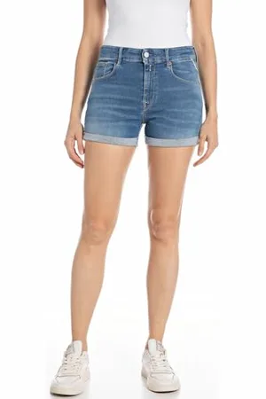 Replay Damskie szorty jeansowe Dinah Hyperflex Original Collection, , 23W