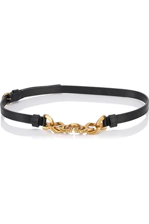 Pinko Love Night Chain H1 Pasek Skórzany Pasek, Z99Q_Czarny-Antique Gold, M Damski, , M