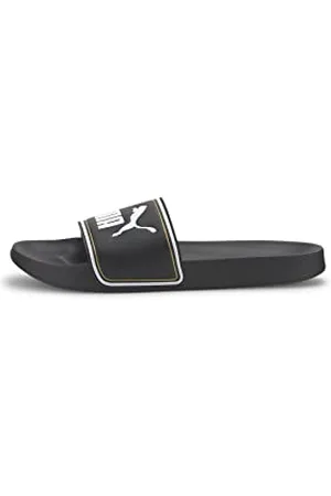 PUMA Unisex dorośli Leadcat FTR buty plażowe i basenowe, Black- Team Gold- białe, 3 UK