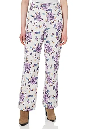 Pinko Spodnie damskie z nadrukiem Cargo Gabardina, , 42