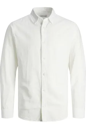 JACK & JONES Jjelinen Shirt Ls Sn Pls, , 3XL