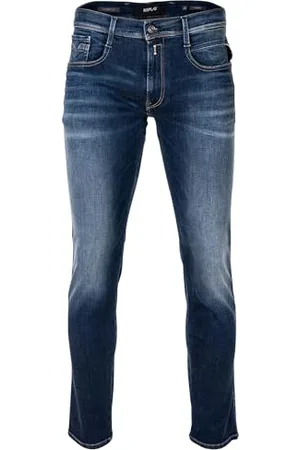 Replay Męskie dżinsy Slim Fit Anbass Hyperflex, , 32W / 30L