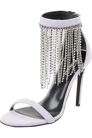 Pinko Salome Sandały Suede/Frędzle St, Obcas Damskie, , 35 EU Szerokie