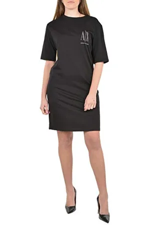 Armani Exchange Damska koszulka z logo Studded Icon Casual Dress, , M