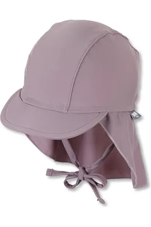 Sterntaler Dziewczęca czapka z daszkiem UV z ochroną karku i tasiemką do wiązania, , 49 cm