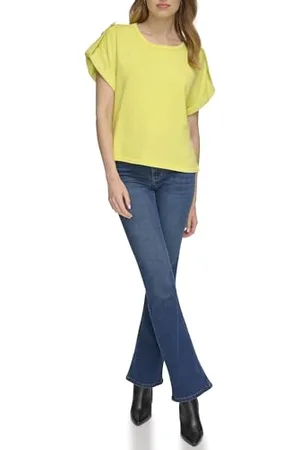 DKNY Damska koszulka z krótkim rękawem French Terry, , M